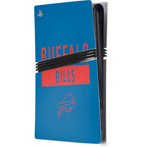 NFL Buffalo Bills Blue Performance Series PS5 Pro Console Skin