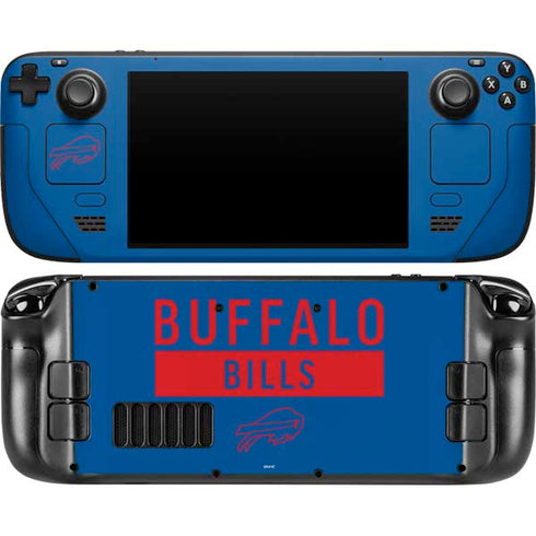 NFL Buffalo Bills Blue Performance Series Steam Deck Handheld Gaming Computer OLED Skin