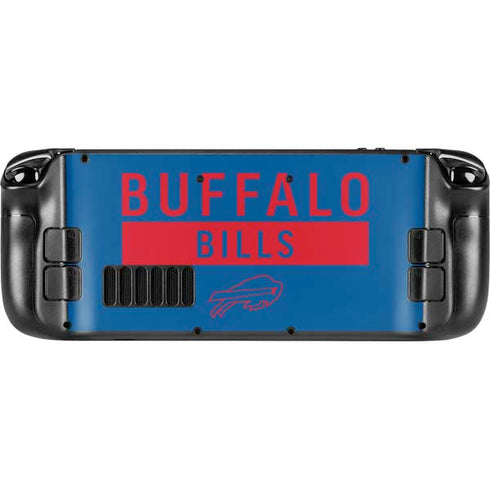 NFL Buffalo Bills Blue Performance Series Steam Deck Handheld Gaming Computer Skin