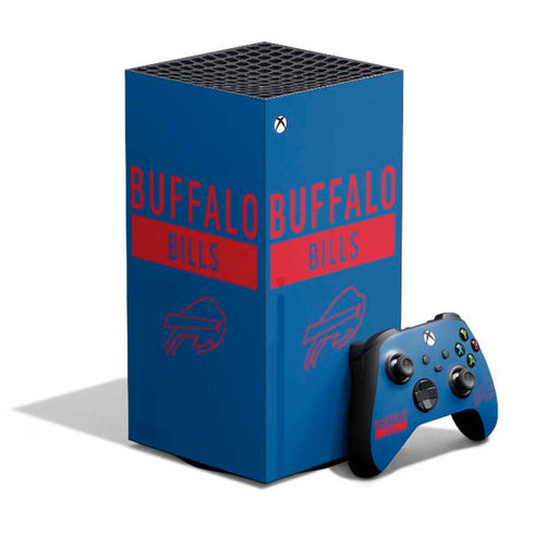 NFL Buffalo Bills Blue Performance Series XBox Series X Digital Edition Bundle Skin