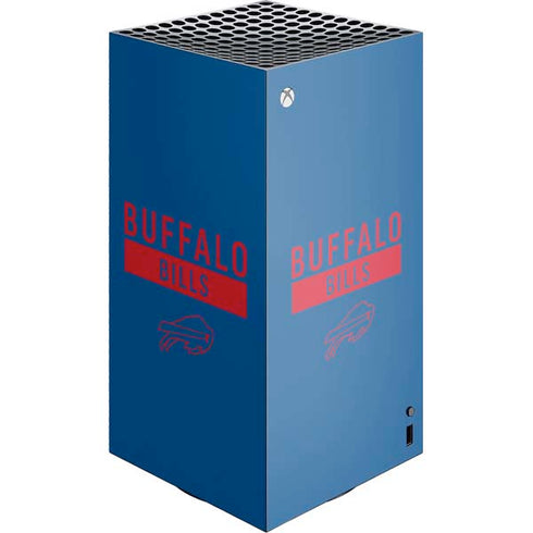 NFL Buffalo Bills Blue Performance Series XBox Series X Digital Edition Console Skin