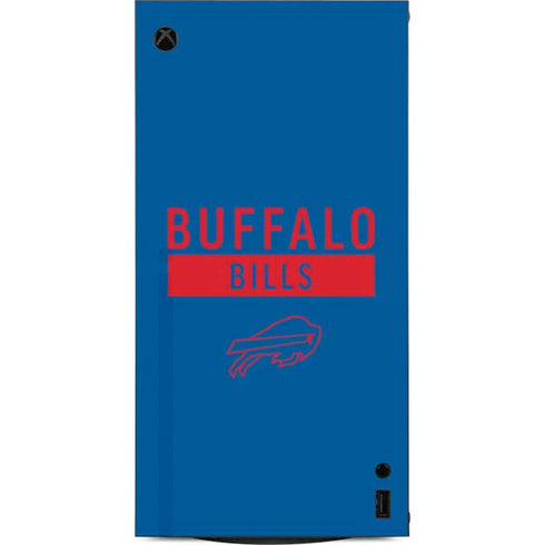 NFL Buffalo Bills Blue Performance Series XBox Series X Digital Edition Console Skin