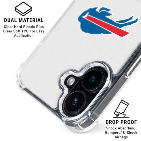 NFL Buffalo Bills Breakaway iPhone 16 Clear Case