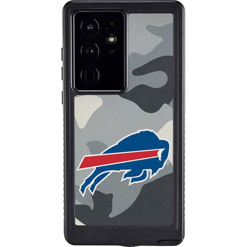 NFL Buffalo Bills Camo Galaxy S24 Ultra Waterproof Case