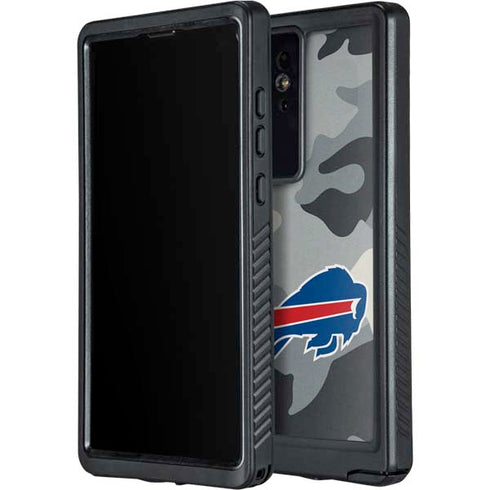 NFL Buffalo Bills Camo Galaxy S24 Ultra Waterproof Case