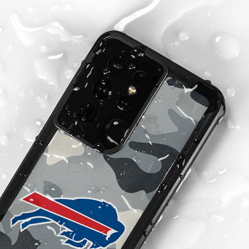 NFL Buffalo Bills Camo Galaxy S24 Ultra Waterproof Case
