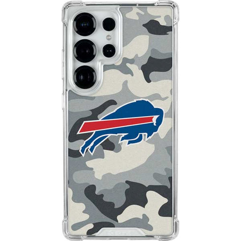 NFL Buffalo Bills Camo Galaxy S25 Ultra Clear Case