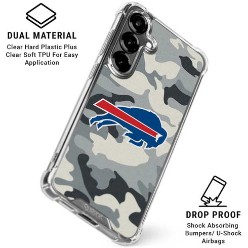 NFL Buffalo Bills Camo Galaxy S26 Clear Case