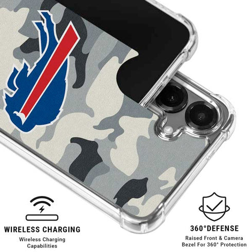 NFL Buffalo Bills Camo Galaxy S26 Plus Clear Case