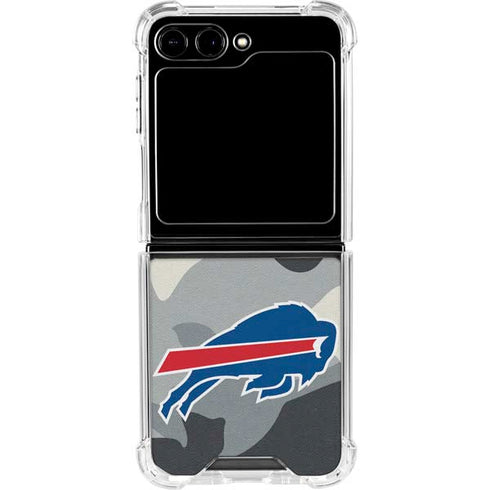 NFL Buffalo Bills Camo Galaxy Z Flip6 Clear Case