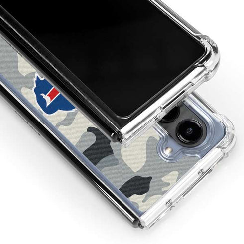 NFL Buffalo Bills Camo Galaxy Z Fold5 5G Clear Case
