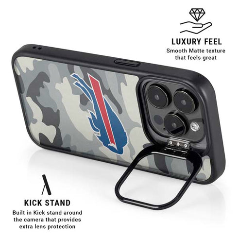 NFL Buffalo Bills Camo iPhone 13 Pro Kickstand Case