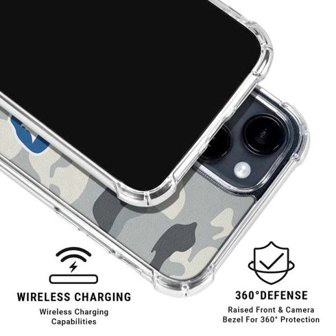 NFL Buffalo Bills Camo iPhone 15 Clear Case