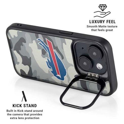 NFL Buffalo Bills Camo iPhone 15 Plus Kickstand Case