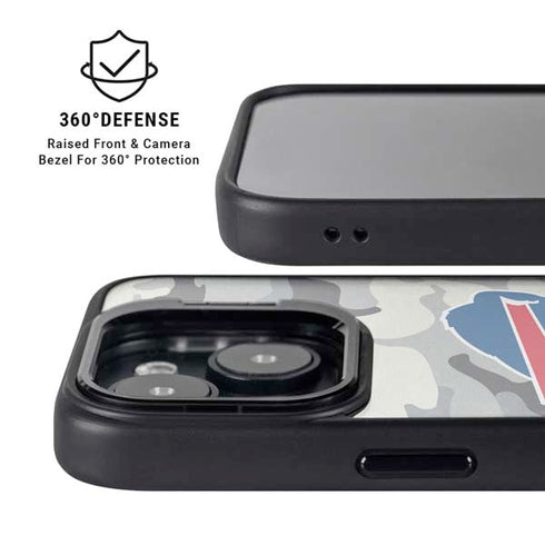 NFL Buffalo Bills Camo iPhone 15 Plus Kickstand Case