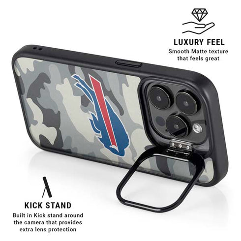NFL Buffalo Bills Camo iPhone 15 Pro Kickstand Case