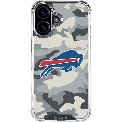 NFL Buffalo Bills Camo iPhone 16 Clear Case