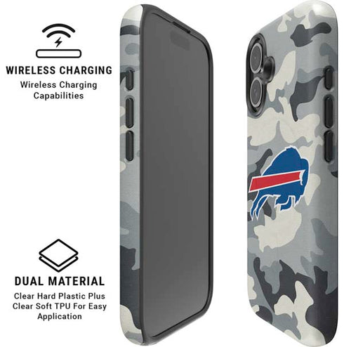 NFL Buffalo Bills Camo iPhone 16 Magsafe Impact Case