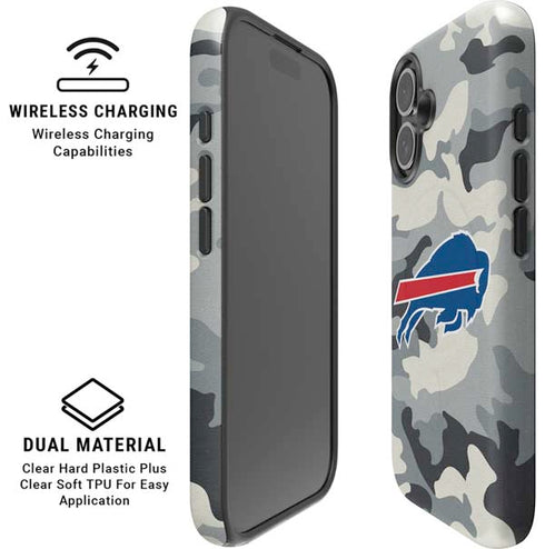 NFL Buffalo Bills Camo iPhone 16 Plus Magsafe Impact Case