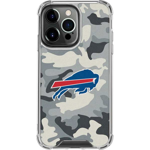 NFL Buffalo Bills Camo iPhone 16 Pro Clear Case