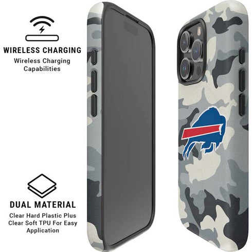 NFL Buffalo Bills Camo iPhone 16 Pro Magsafe Impact Case