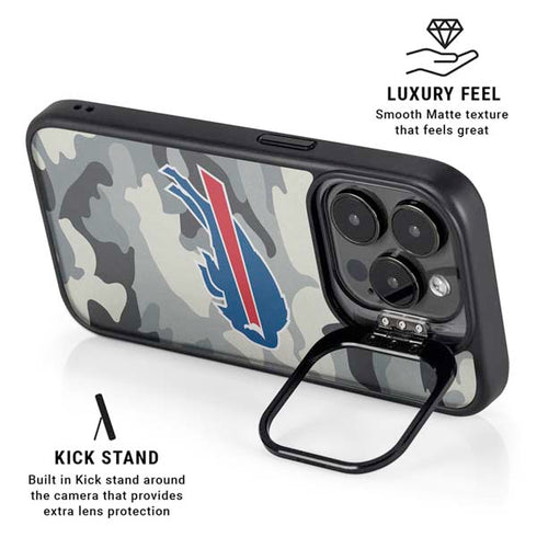 NFL Buffalo Bills Camo iPhone 16 Pro Max Kickstand Case