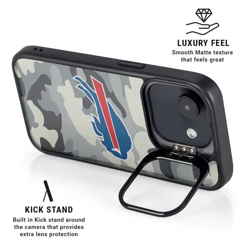 NFL Buffalo Bills Camo iPhone 16e Kickstand Case
