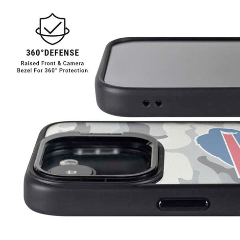 NFL Buffalo Bills Camo iPhone 16e Kickstand Case