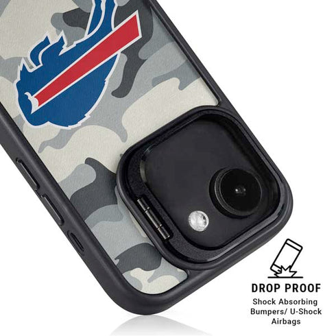 NFL Buffalo Bills Camo iPhone 16e Kickstand Case