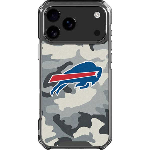NFL Buffalo Bills Camo iPhone 18 Pro Max Clear Case