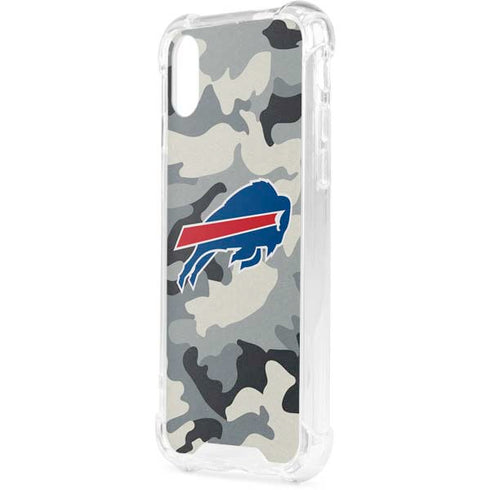 NFL Buffalo Bills Camo iPhone XS Clear Case