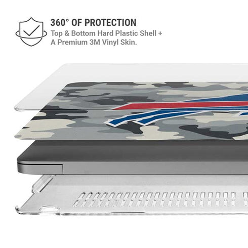 NFL Buffalo Bills Camo MacBook Pro 14in (2021-24) Case plus Skin
