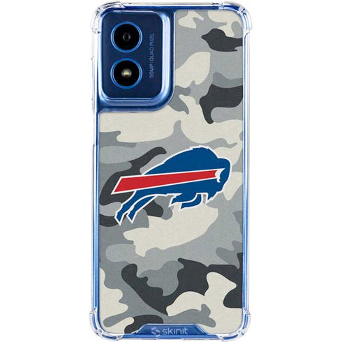 NFL Buffalo Bills Camo Moto G 5G (2024) Clear Case