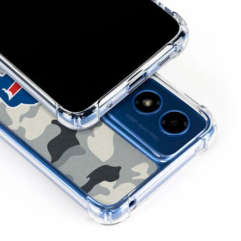 NFL Buffalo Bills Camo Moto G 5G (2024) Clear Case