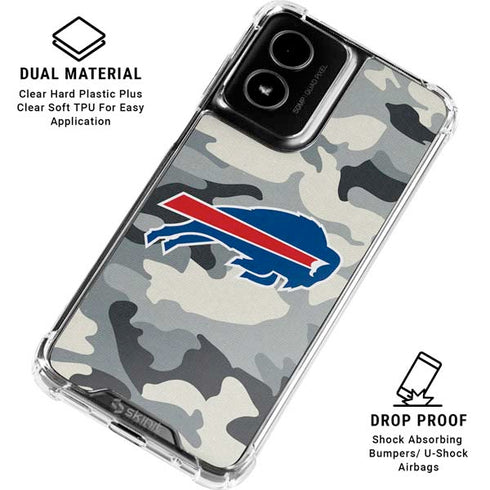 NFL Buffalo Bills Camo Moto G Power 5G (2024) Clear Case