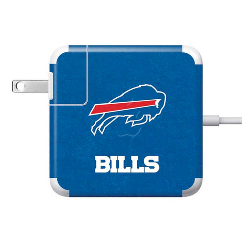 NFL Buffalo Bills Distressed 85W Power Adapter (15 and 17 inch MacBook Pro Charger) Skin