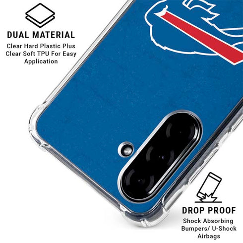 NFL Buffalo Bills Distressed Galaxy A36 5G Clear Case