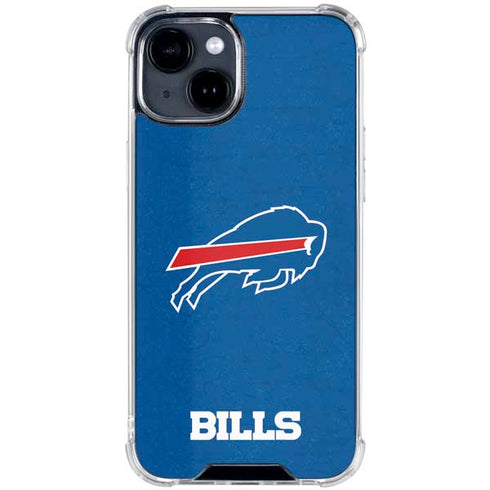 NFL Buffalo Bills Distressed iPhone 15 Clear Case