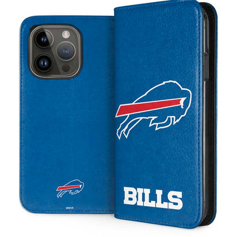 NFL Buffalo Bills Distressed iPhone 15 Pro Folio Case