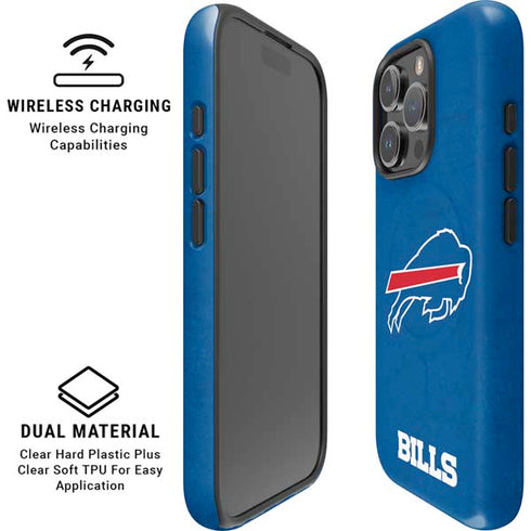 NFL Buffalo Bills Distressed iPhone 16 Pro Max Magsafe Impact Case
