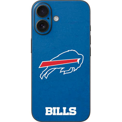 NFL Buffalo Bills Distressed iPhone 16 Skin