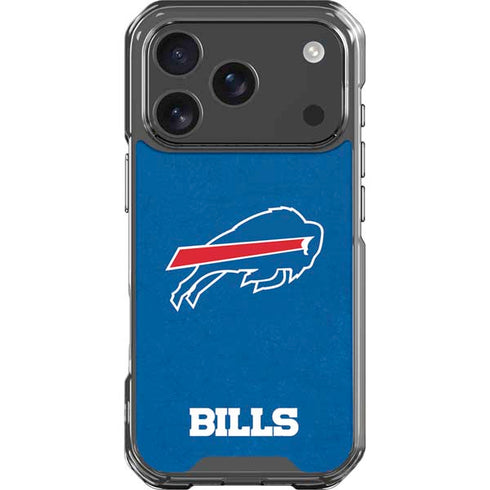 NFL Buffalo Bills Distressed iPhone 18 Pro Clear Case