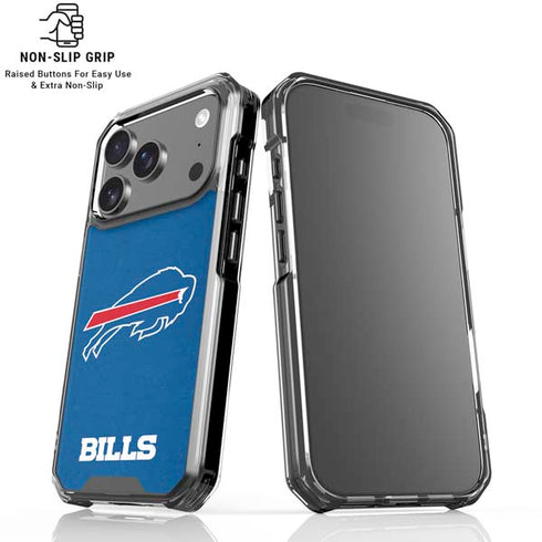 NFL Buffalo Bills Distressed iPhone 18 Pro Clear Case