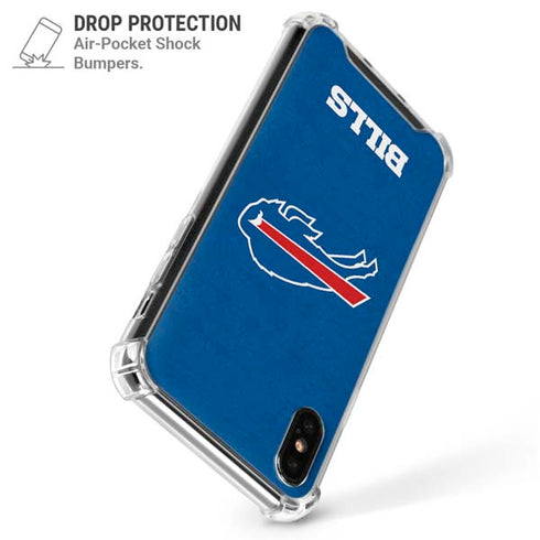 NFL Buffalo Bills Distressed iPhone X/XS Clear Case