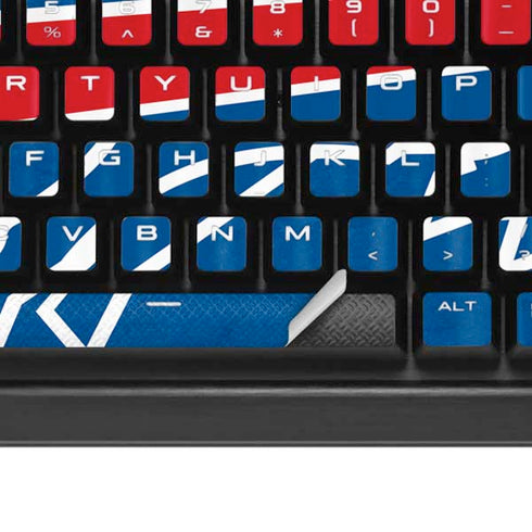 NFL Buffalo Bills Distressed K95 RGB PLATINUM Mechanical Gaming Keyboard Skin