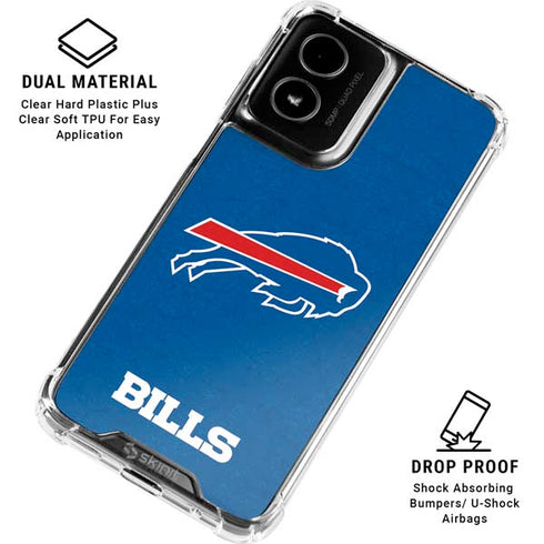 NFL Buffalo Bills Distressed Moto G Power 5G (2024) Clear Case