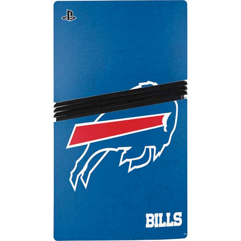 NFL Buffalo Bills Distressed PS5 Pro Bundle Skin