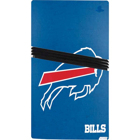 NFL Buffalo Bills Distressed PS5 Pro Bundle Skin