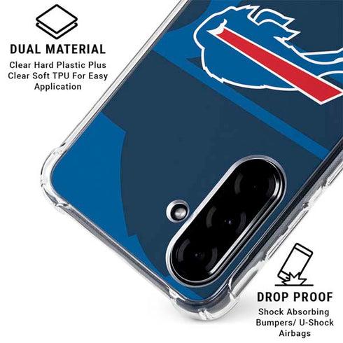 NFL Buffalo Bills Double Vision Galaxy A36 5G Clear Case