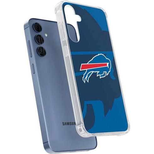 NFL Buffalo Bills Double Vision Galaxy A55 5G Clear Case